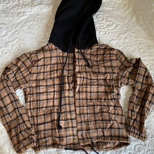 Forever21 Hooded Flannel